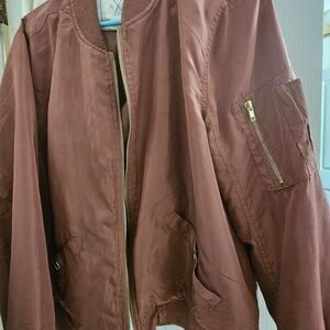 Angel Kiss Dusty Rose Bomber Jacket